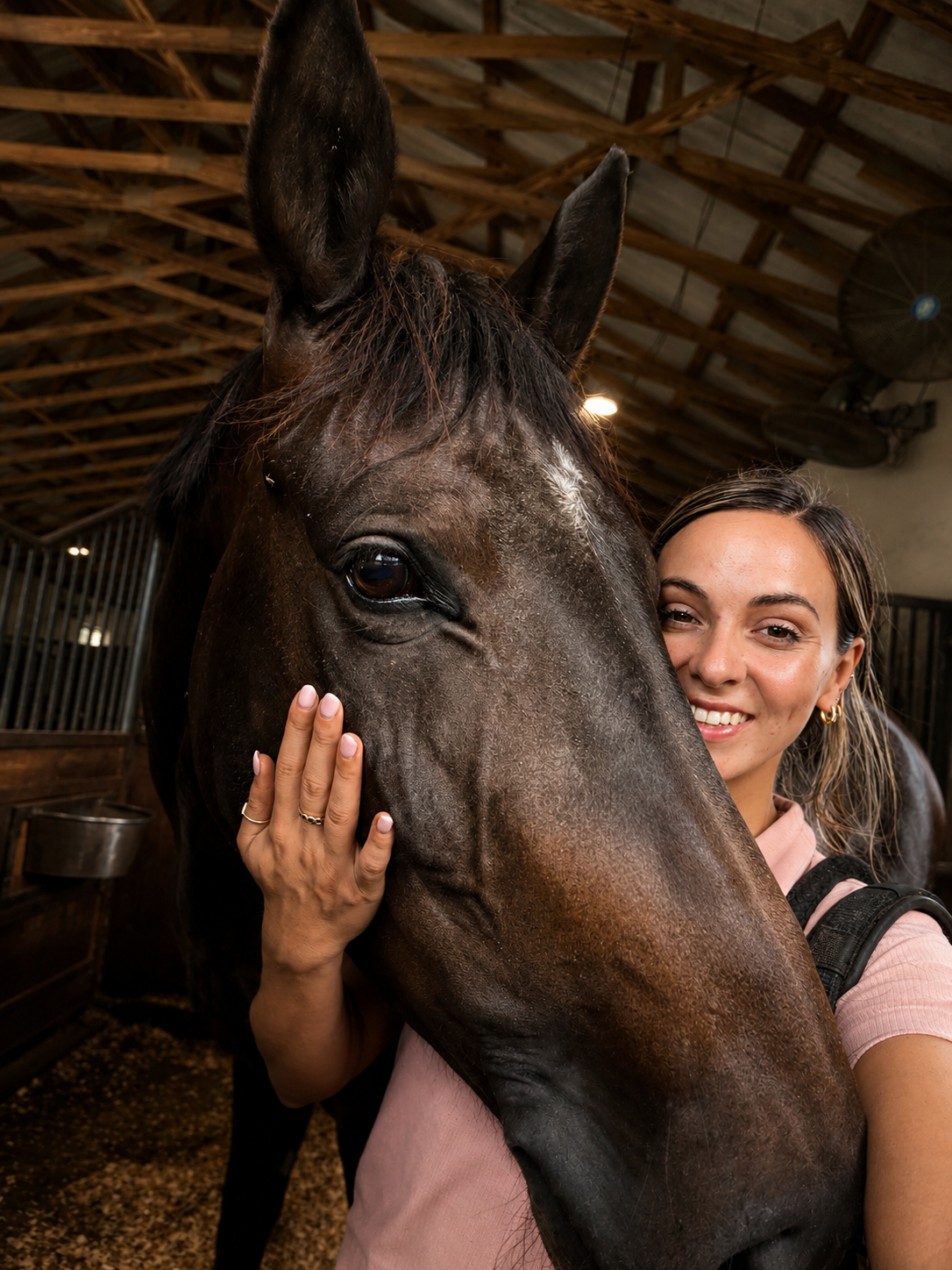 Dr. Sabrina with a horse