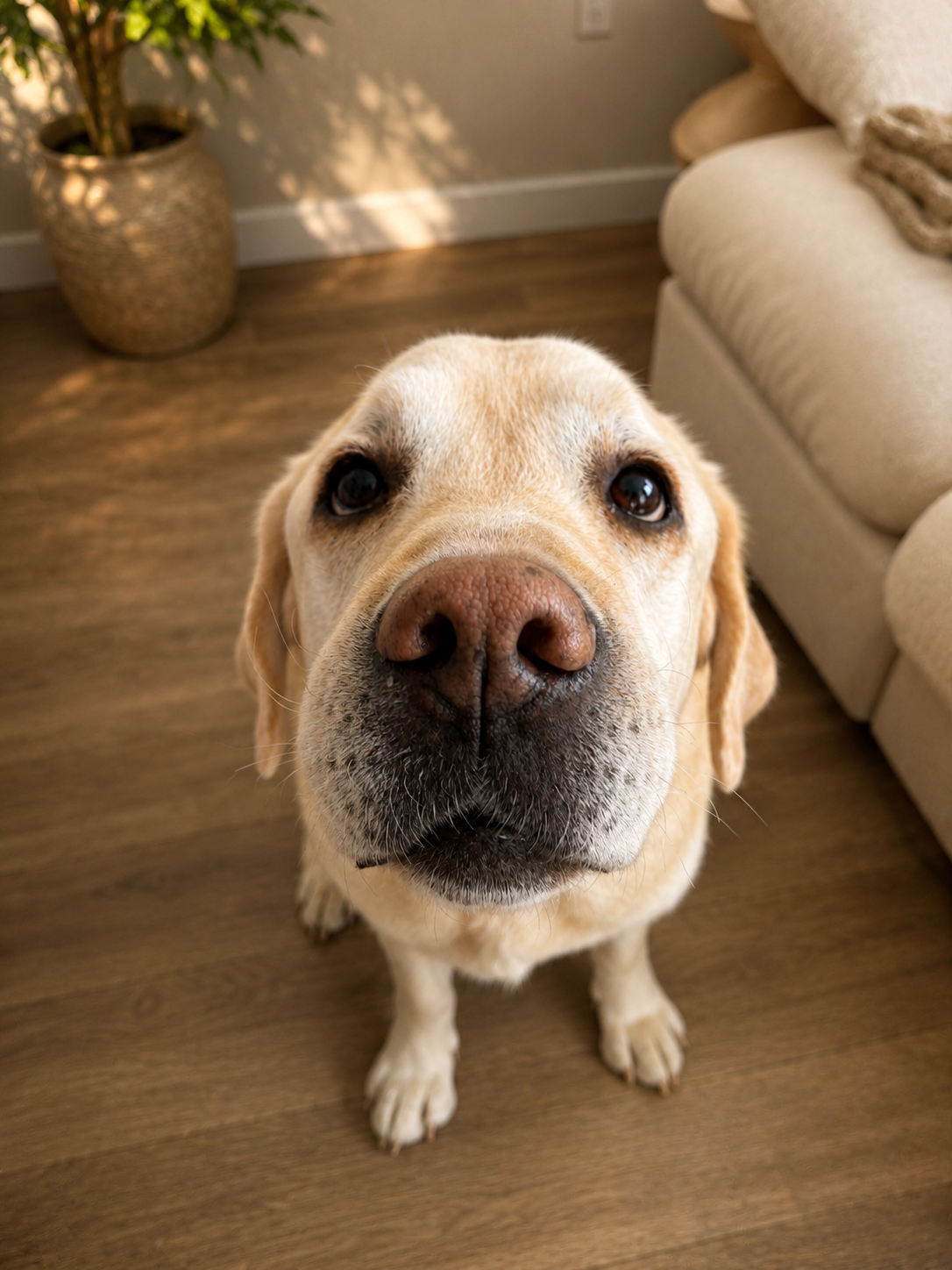 A happy Labrador